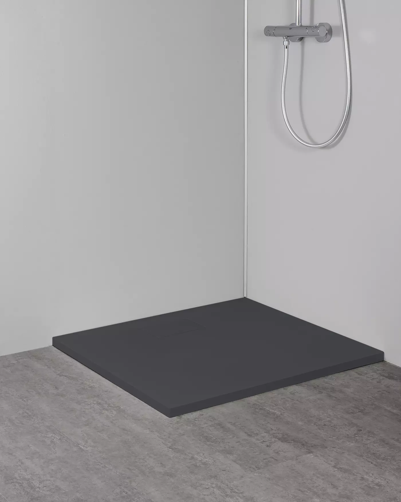 Duschboden, Walk-in Dusche, Schwarze Duschplatte, Duschenplatte, Walk-in Boden