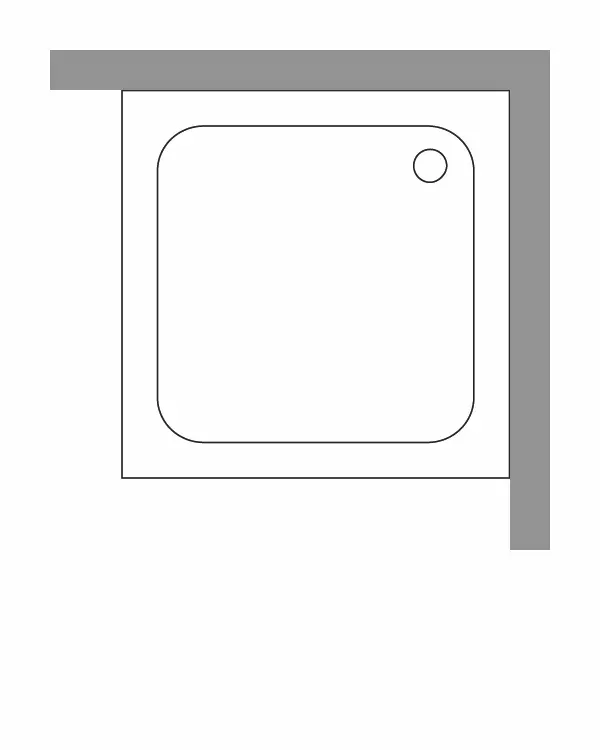 Duschwanne Quadrat