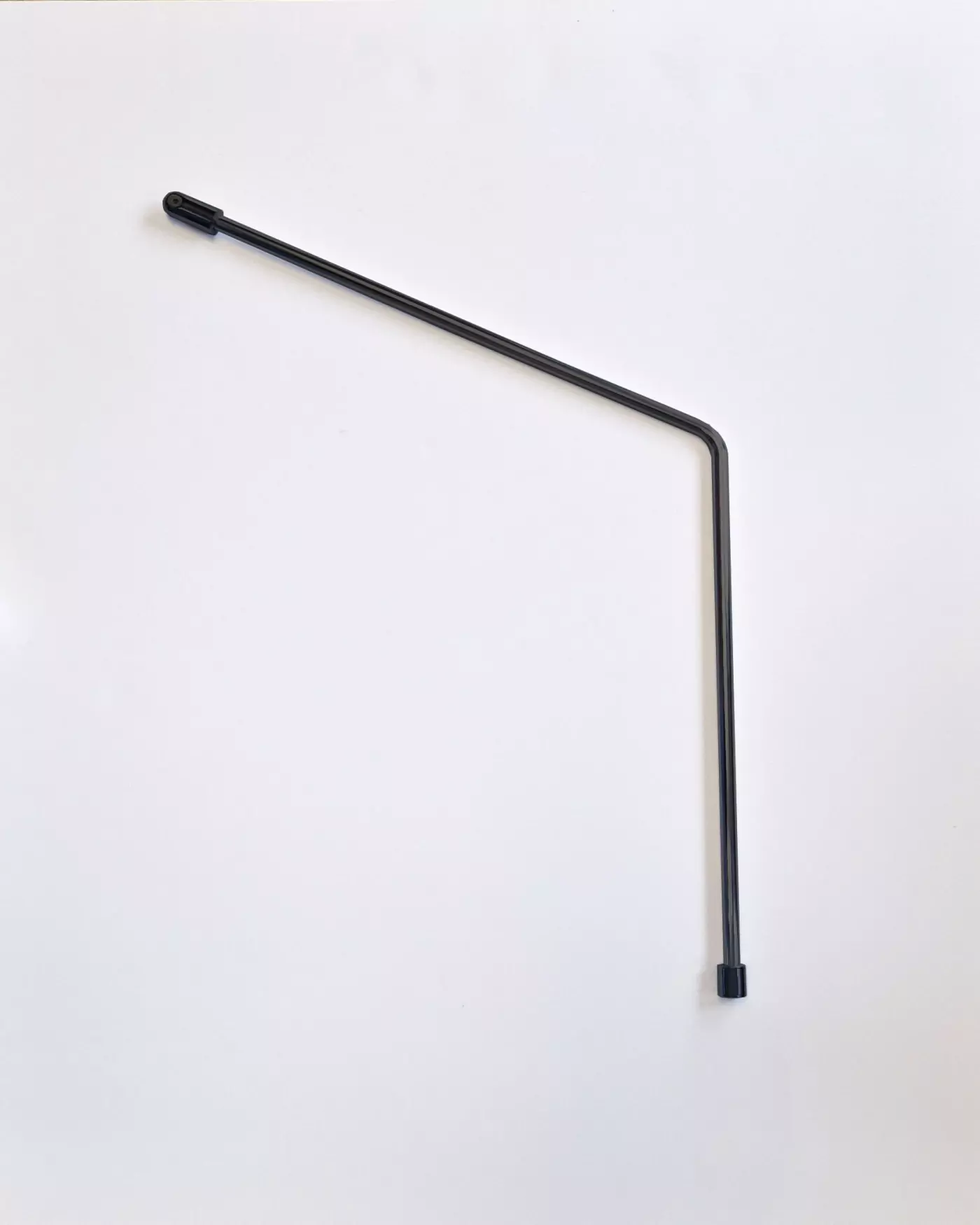 Wandarmset über Eck für 6/8mm Dusche, schwarz matt L=40x60cm