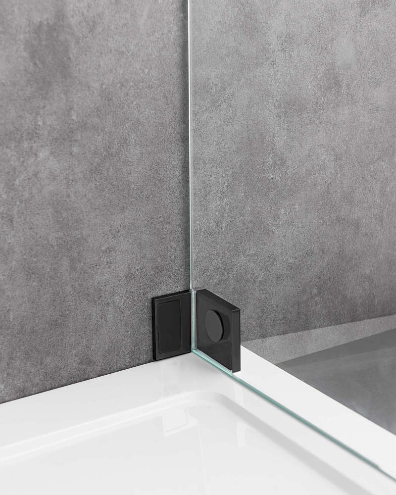 Begehbare Dusche: Freistehende Duschwand breit