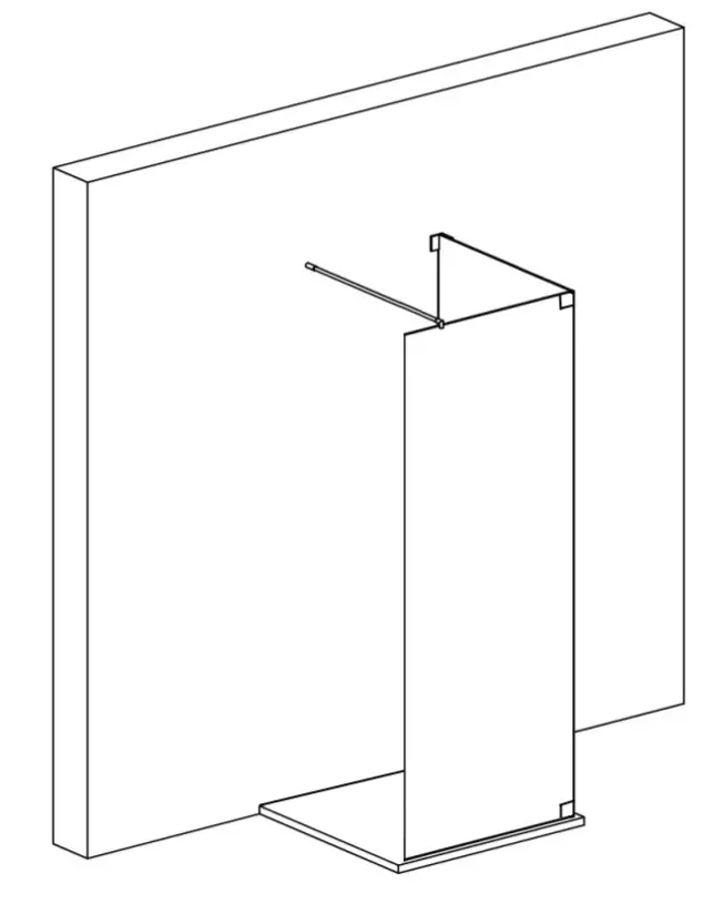 Begehbare Dusche: Walk In Dusche mit Glas-Seitenwand