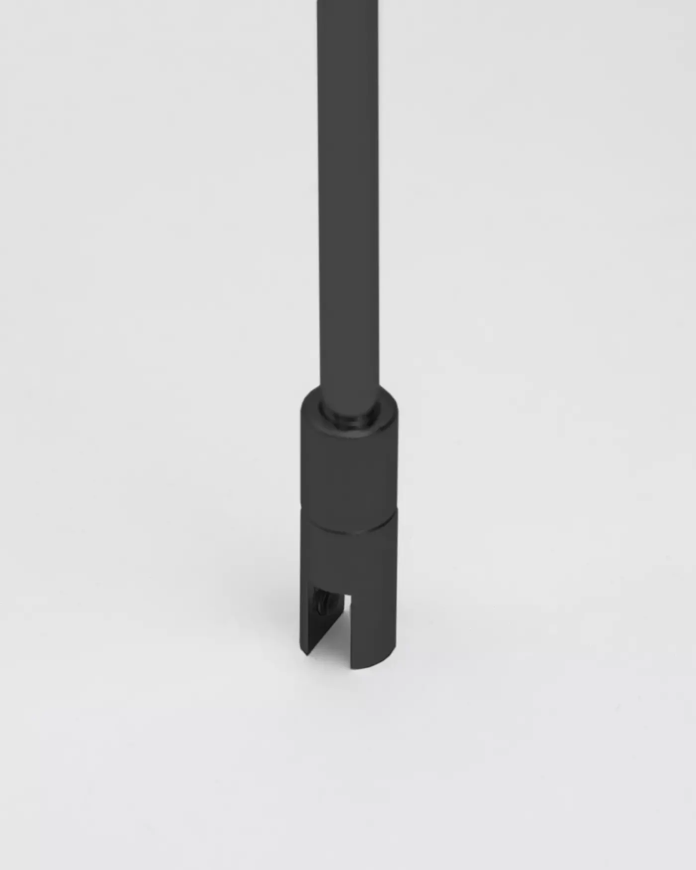 Deckenarmset schwarz matt für 6/8mm Dusche H=75cm