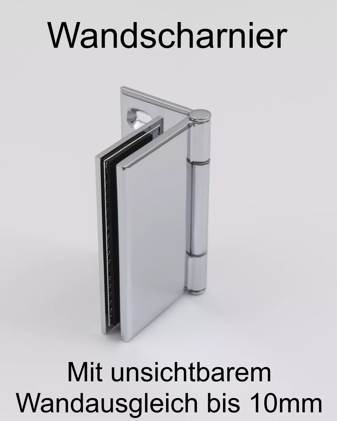 Eckdusche 90x90 mit Festwand, Tür an Wand & Duschwanne