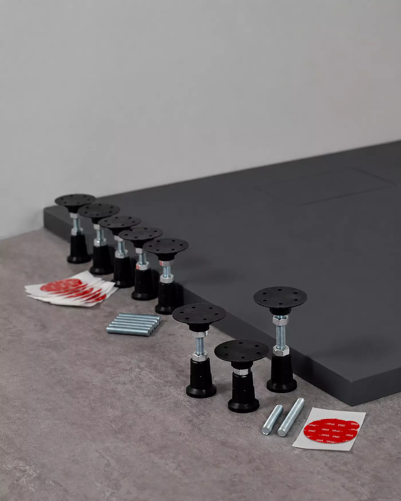 möbelfüße, verstellbare füße, nivellierfüße, rutschauflagen, oberflächenpads