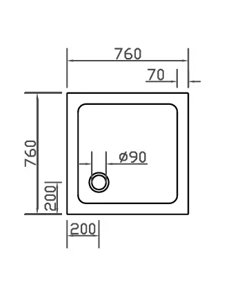 F1W, Eck Falt-Duschkabine, 2 Türen, Glas klar, verchromt, H=195cm