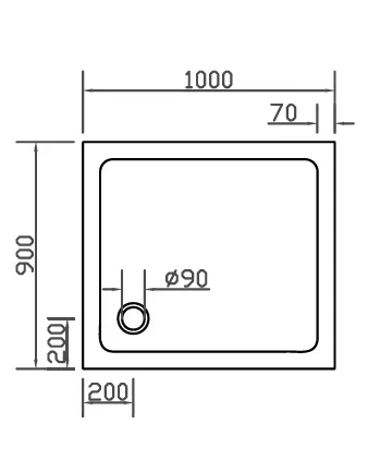 F1W, Eck Falt-Duschkabine, 2 Türen, Glas klar, verchromt, H=195cm