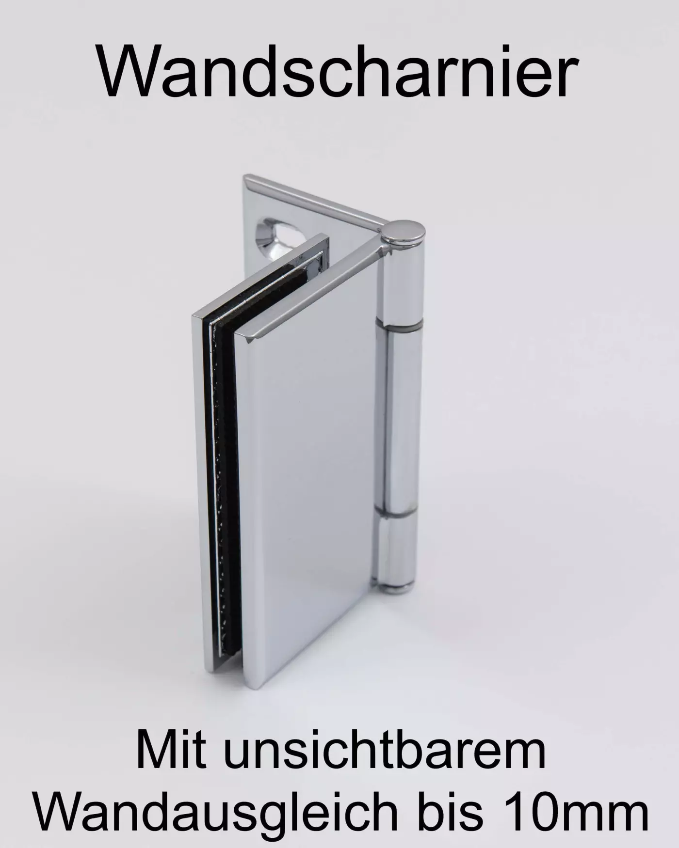 MU1S, U-Duschabtrennung Sondermaß, Klarglas, Chrom