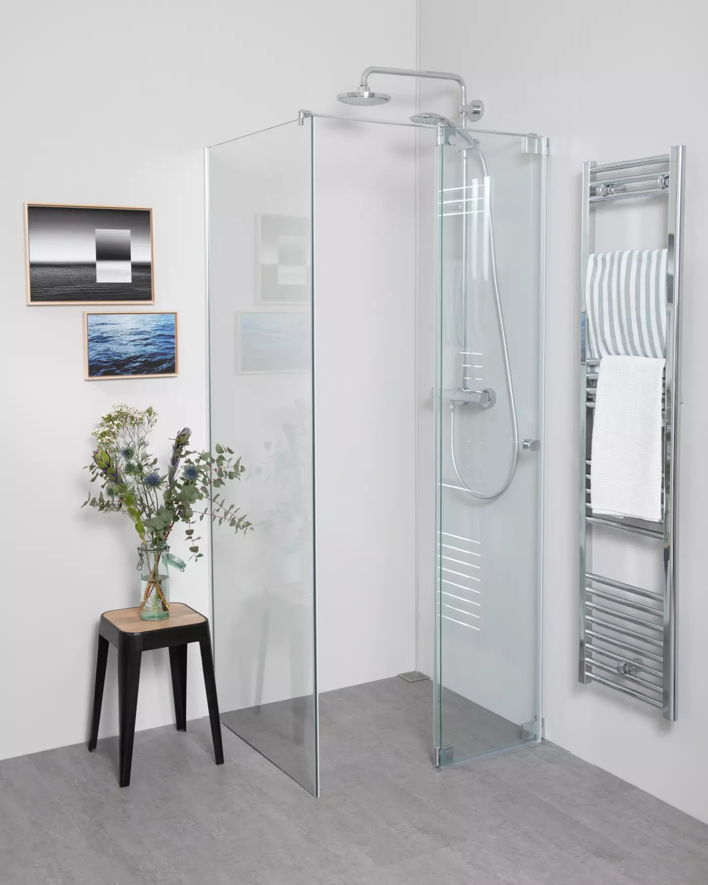 dusche, glasduschwand, duschkabine, glasdusche, handtuchheizkörper