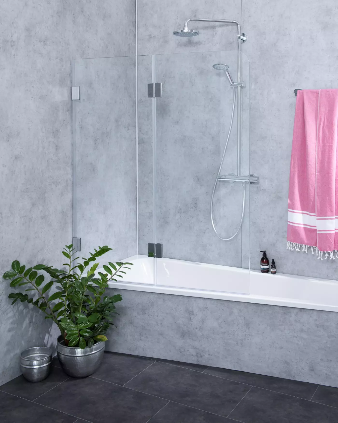Badewannenaufsatz 2 Flügel H=150cm