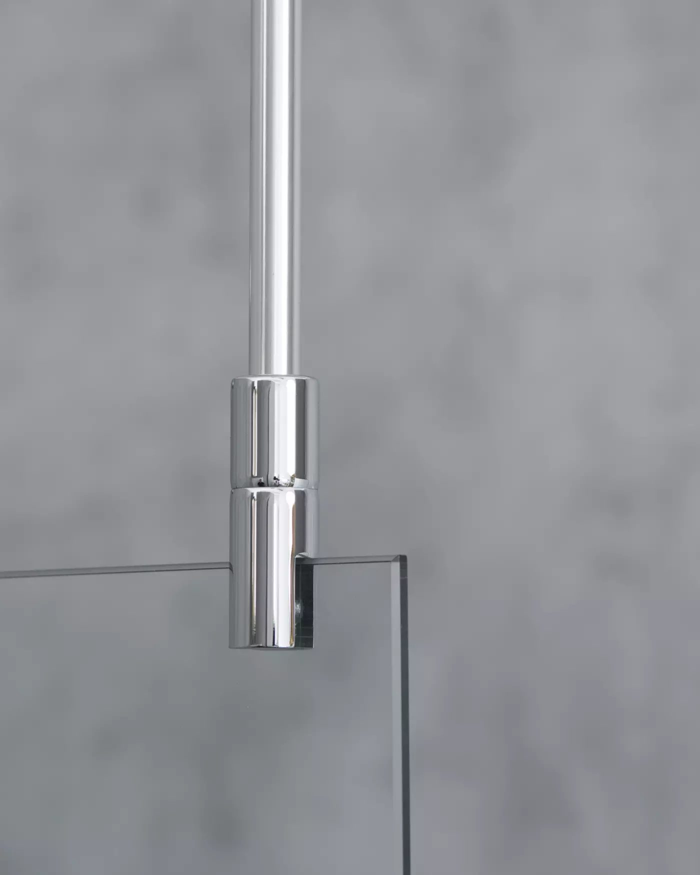 Deckenarmset für 6/8mm Dusche, verchromt, H=75cm