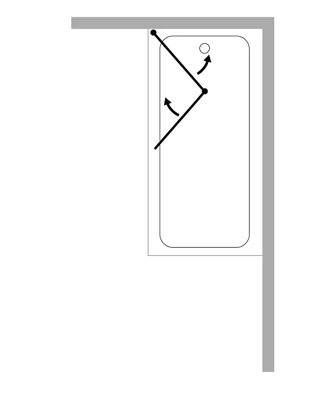 Badewannenaufsatz 2 Flügel H=150cm