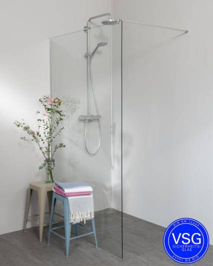 ´duschwand vsg glas teilgerahmt