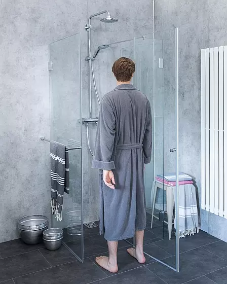 Dreiseitige U-Dusche 1 Tür