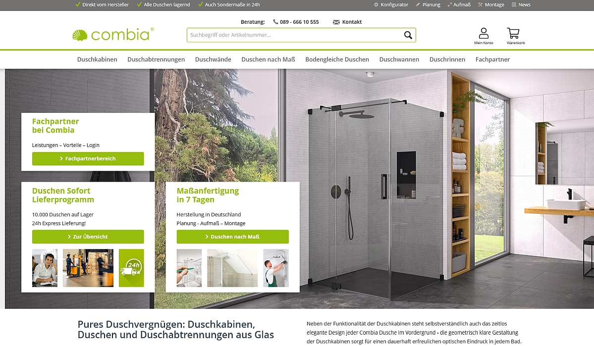 Duschkabine, Glasdusche, Schiebetür, Walk-in, Duschtrennwand