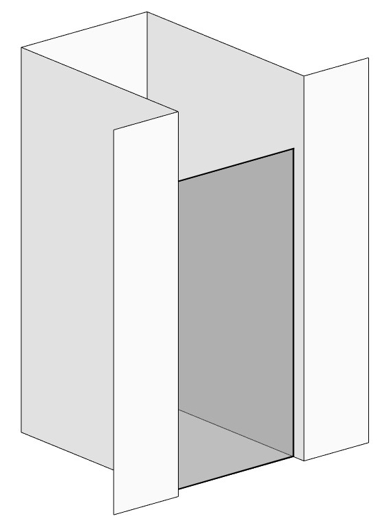 Duschtür für Nische