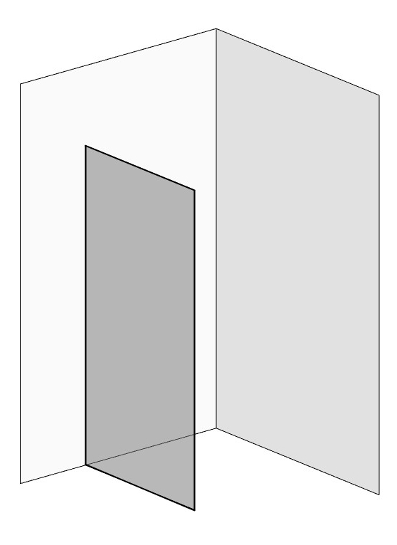 Milchglas Duschwand