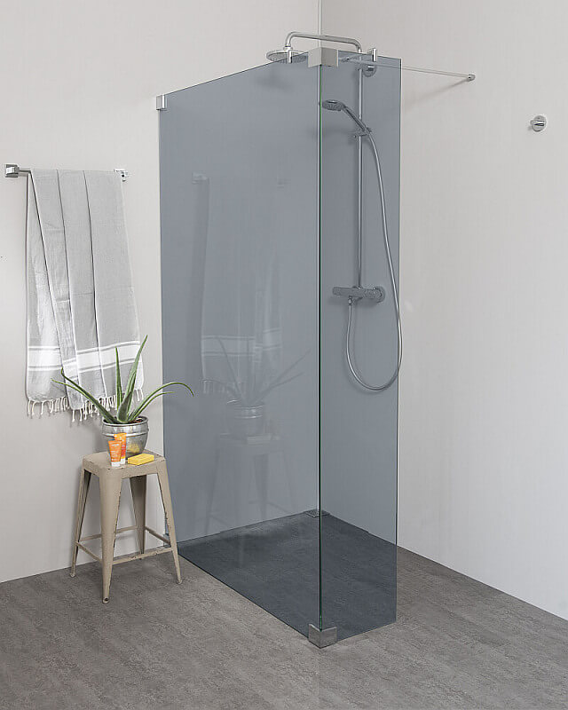 Vorschau Begehbare Dusche Duschwand mit Klemm