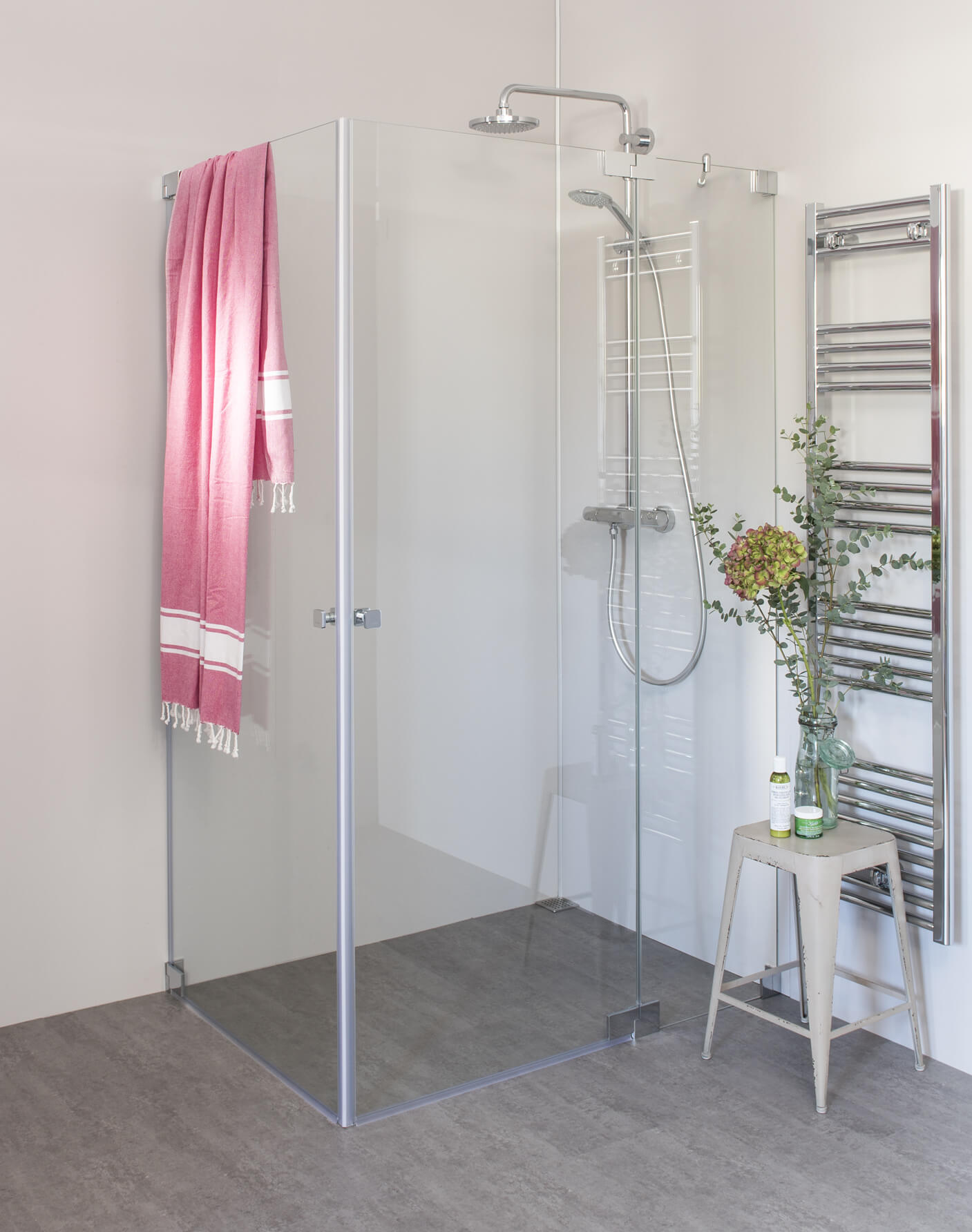Pflegeleichte Dusche
