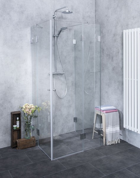 Dreiseitige U-Dusche 2 Türen