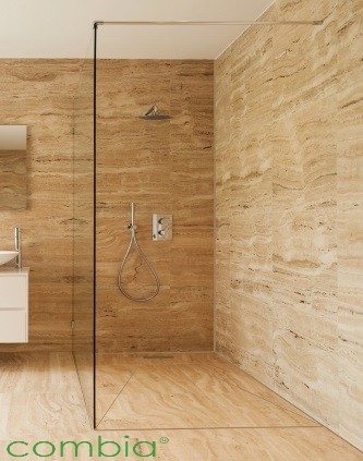 Befliesbares Duschboard mit Duschrinne eckig bodenebenes Duschelement nach Maß bis 120x150cm